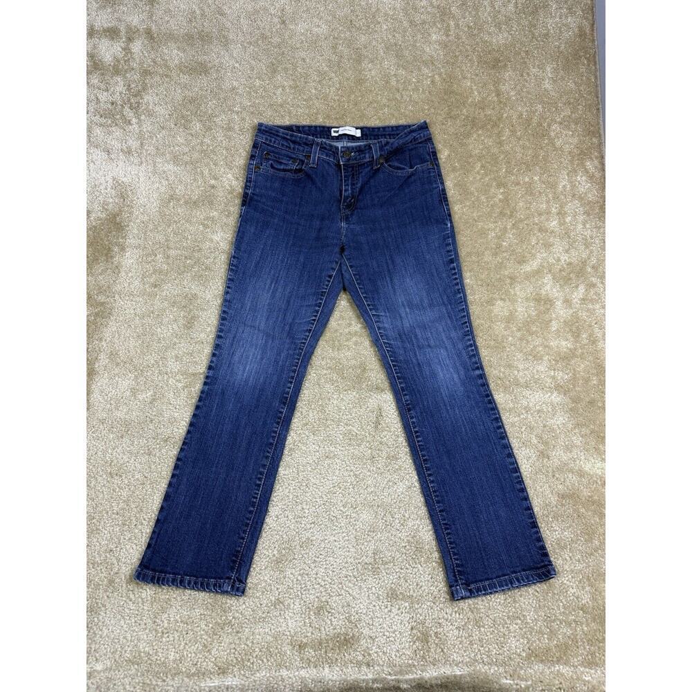Levi’s Mid Rise Skinny Jeans 12M Medium/Dark Wash Stretch Denim 26” Inseam A887
